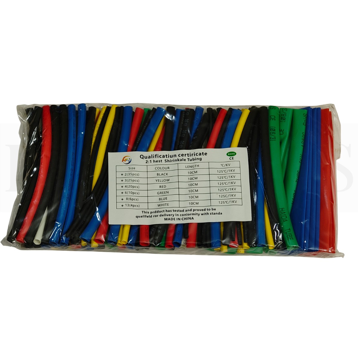 2:1 Heat Shrink Tube Assorted Pack for Electronics and Wiring